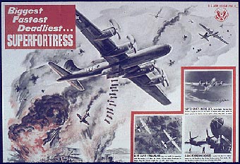Picture of World War 2 poster "Biggest, Fastest, Deadliest, Superfortress" c 2010 www.zenoswarbirdvideos.com