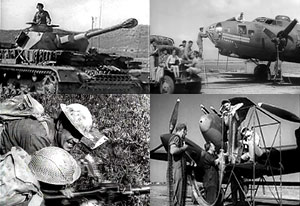 Scenes from the film Tunisian Victory